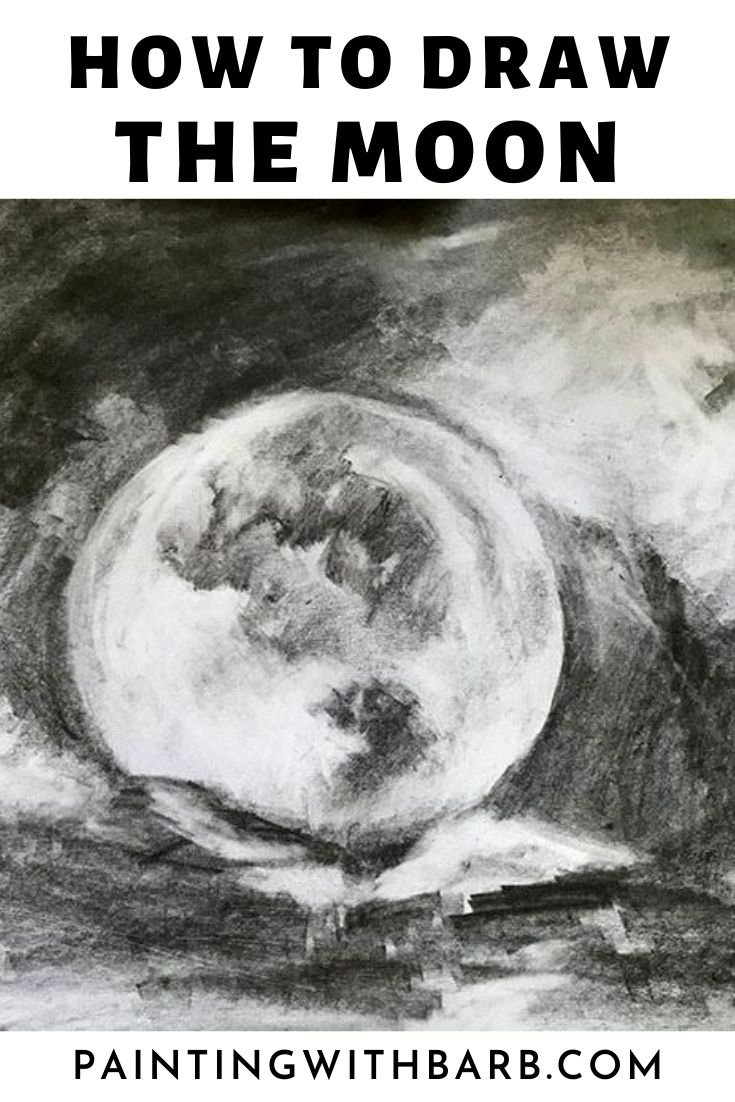 Moon Drawing | How to Draw the Moon in 5 Easy Steps - Art World Blog -  Medium
